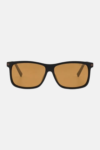 Men PLD 2075/S/X Rectangular Sunglasses, Black