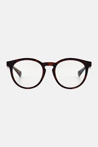 Men 205145N9P49UC Round Sunglasses, Havana