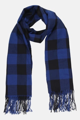 Men Checkered Scarf, Multicolor