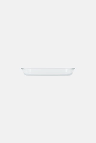 Large Rectangular Glass Roaster, Transparent