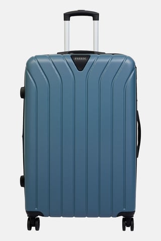 35 Inch Hardshell Check In Spinner Luggage, Dark Dusty Blue