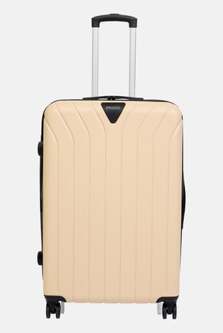 28 Inch Expandable Hardshell Check-In Spinner Luggage, Beige