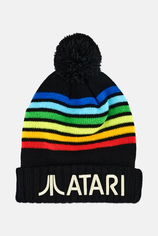 Men Embroidered Beanie Hat, Multicolor