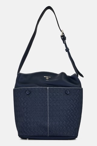 Women Brand Logo Tote Bag, Blue