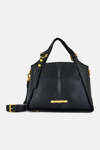 Women Brand Logo Cross Body Bag, Black