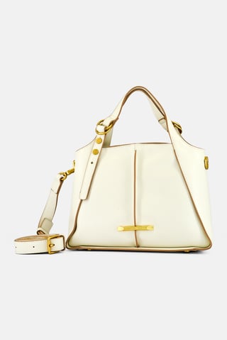 Women Brand Logo Cross Body Bag, White