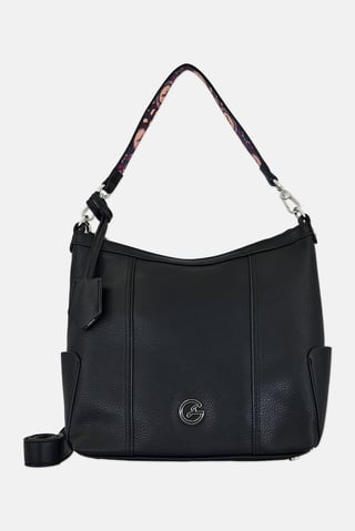 Women Brand Logo Tote Bag, Black