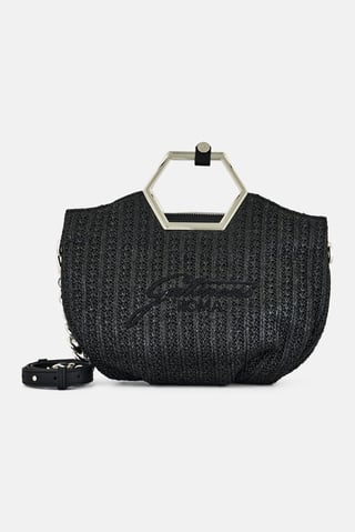 Women Brand Logo Cross Body Bag, Black