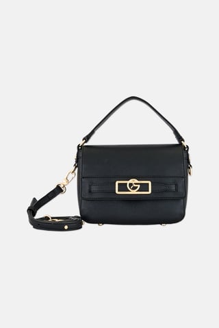 Women Brand Logo Cross Body Bag, Black