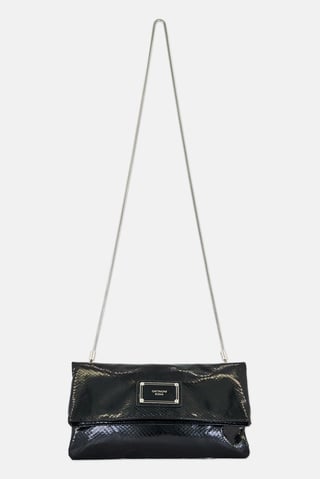 Women Animal Print Clutch, Black