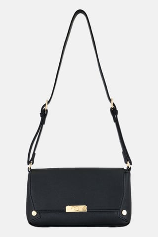 Women Brand Logo Cross Body Bag, Black
