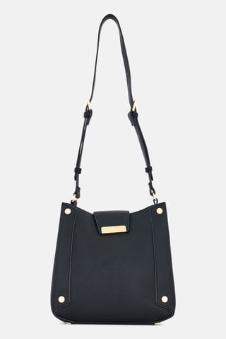 Women Brand Logo Cross Body Bag, Black