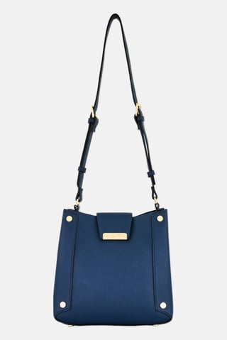 Women Brand Logo Cross Body Bag, Blue