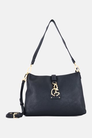 Women Brand Logo Cross Body Bag, Black
