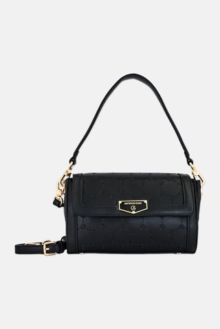 Women Brand Logo Cross Body Bag, Black