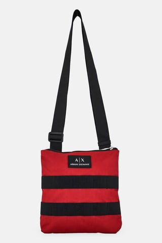 Armani Exchange Men Brand Logo Cross Body Bag, Rust