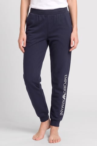 Emporio Armani Women Brand Logo Sleepwear Pants, Deep Navy