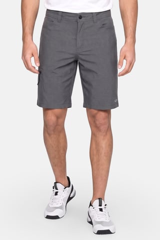 Men Regular Fit Outdoor Shorts, Steel Grey
