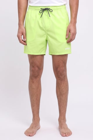 Men Brand Logo 16 Inseam Board Shorts, Lime