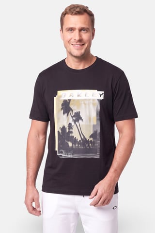 Men Regular Fit Short Sleeve Outdoor T-Shirt, Black