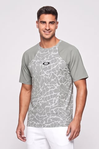 Men Regular Fit Short Sleeve Cyling Jersey, Multicolor