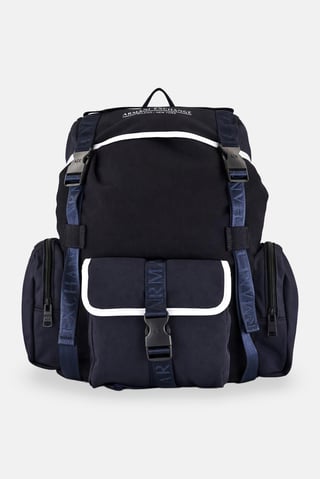 AX Armani Exchange Men Brand Logo Backpack, Multicolor