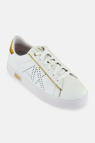 AX Armani Exchange Women Lace Up Casual Shoes, White