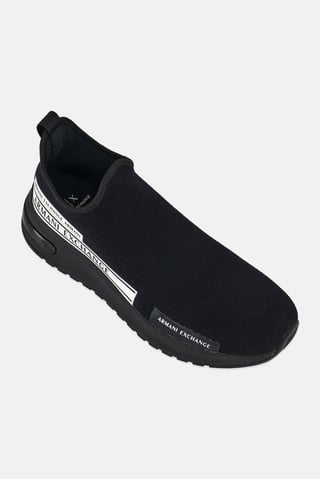 AX Armani Exchange Men Slip On Casual Shoes, Black
