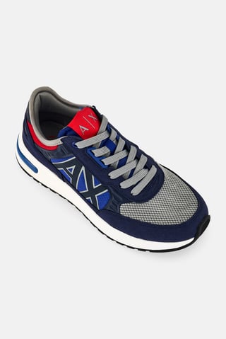 Armani Exchange Men Lace Up Casual Shoes, Multicolor