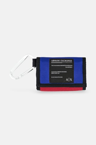 AX Armani Exchange Men Brand Logo Wallet, Multicolor