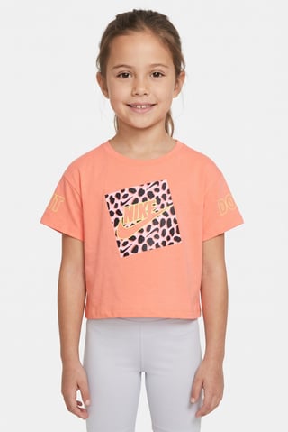 Kids Girl Sportswear Fit Short Sleeve Training T-Shirts, Coral