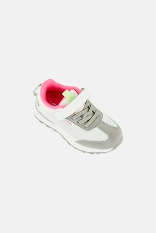 Toddlers Girl Velcro Closure Outdoor Shoes, Multicolor
