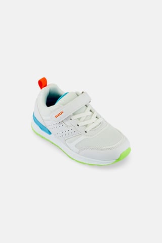 Kids Boy Velcro Closure Outdoor Shoes, White