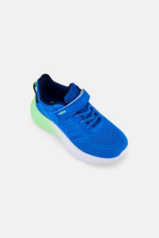 Kids Boy Velcro Closure Running Shoes, Blue