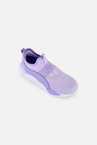 Kids Girl Slip On Running Shoes, Purple