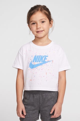 Kids Girl Short Sleeve Outdoor Top, White