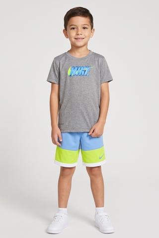 Toddlers Boy 2 Pieces Brand Logo T-Shirt And Shorts Set, Multicolor