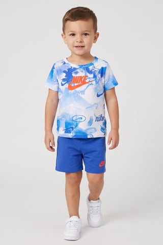 Toddlers Boy 2 Pieces Brand Logo T-shirt And Shorts Set, Multicolor