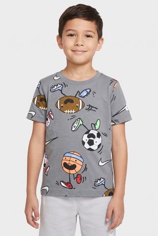 Kids Boy Sportswear Fit Short Sleeve Outdoor T-Shirt, Multicolor