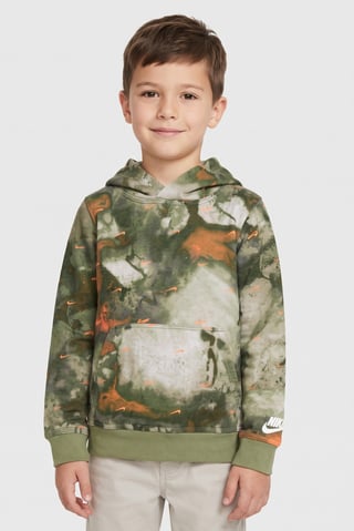 Kids Boy Sportswear Fit Camouflage Long Sleeve Outdoor Hoodie, Multicolor