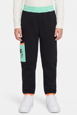 Kids Boy Sportswear Fit Brand Logo Outdoor Sweatpants, Black