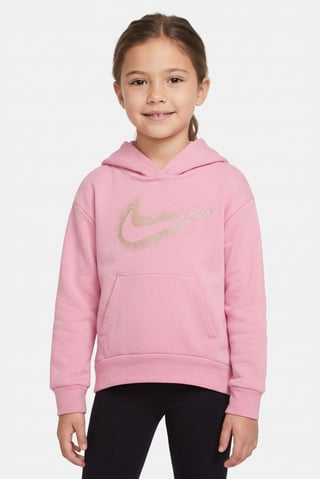 Toddlers Girl Long Sleeve Outdoor Hoodie, Old Rose