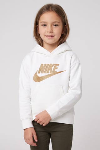 Toddlers Girl Long Sleeve Outdoor Hoodie, White