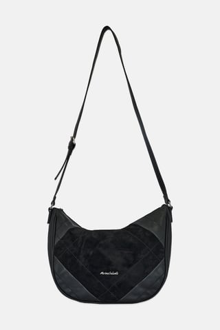 Women Brand Logo Cross Body Bag, Black