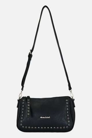 Women Brand Logo Cross Body Bag, Black
