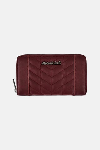 Women Brand Logo Wallets, Burgundy