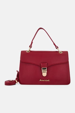 Women Brand Logo Handbag, Maroon