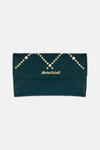 Women Brand Logo Purse, Green