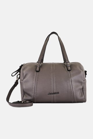 Women Brand Logo Cross Body Bag, Grey