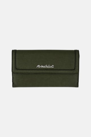 Women Brand Logo Wallets, Olive